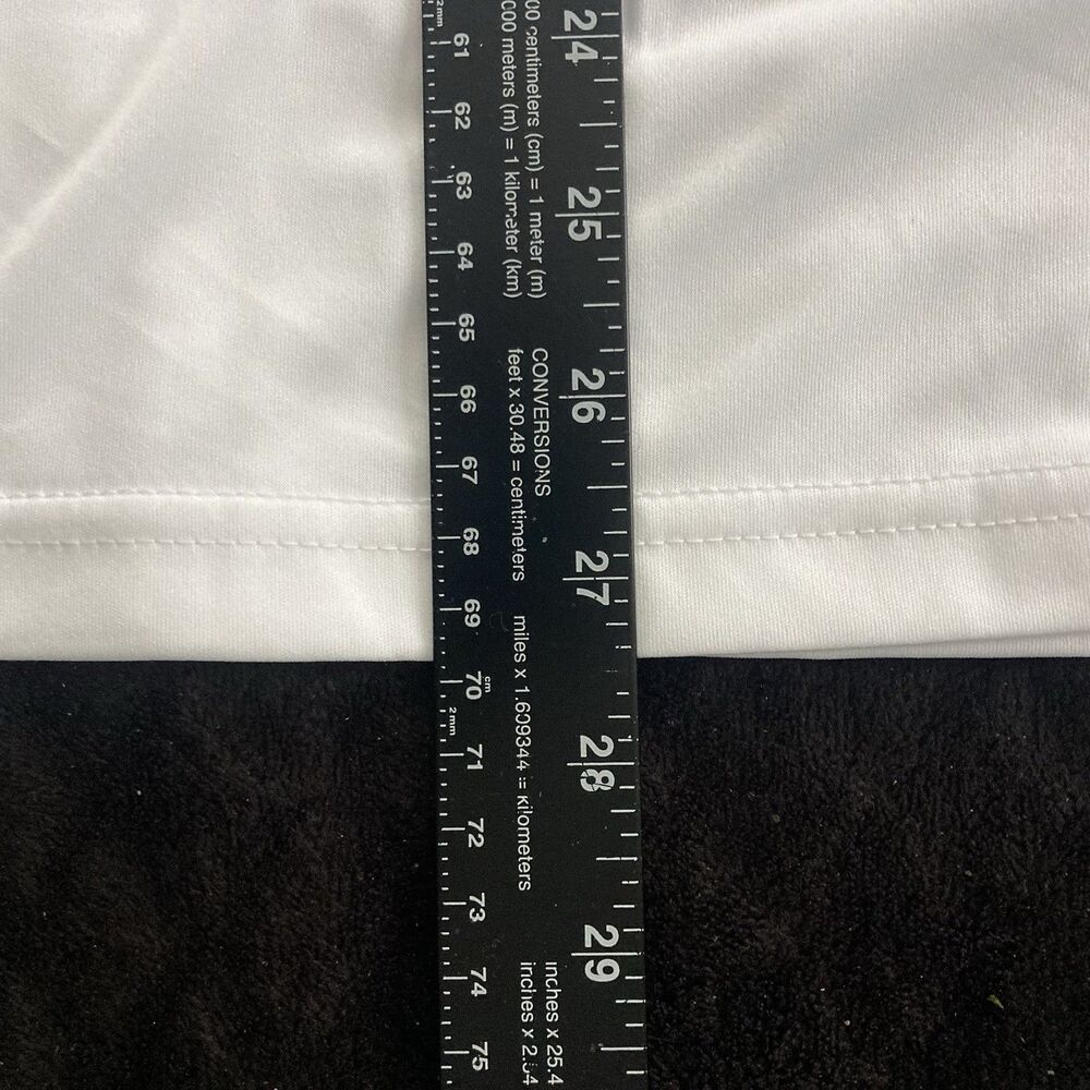 Collars & Co Dress Semi-spread Collar Polo Short Sleeve Sz Medium White NWOT - Picture 6 of 8